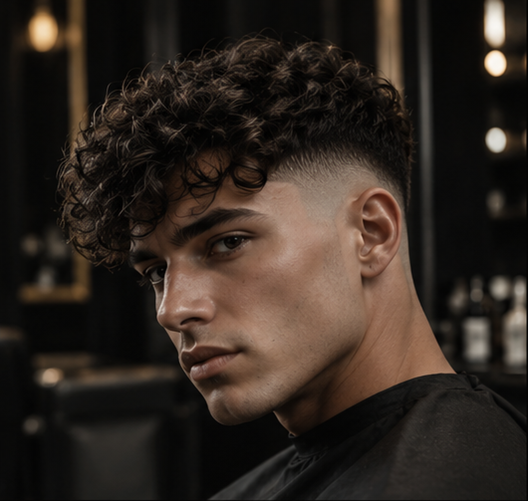 Curly Fade Haarschnitt