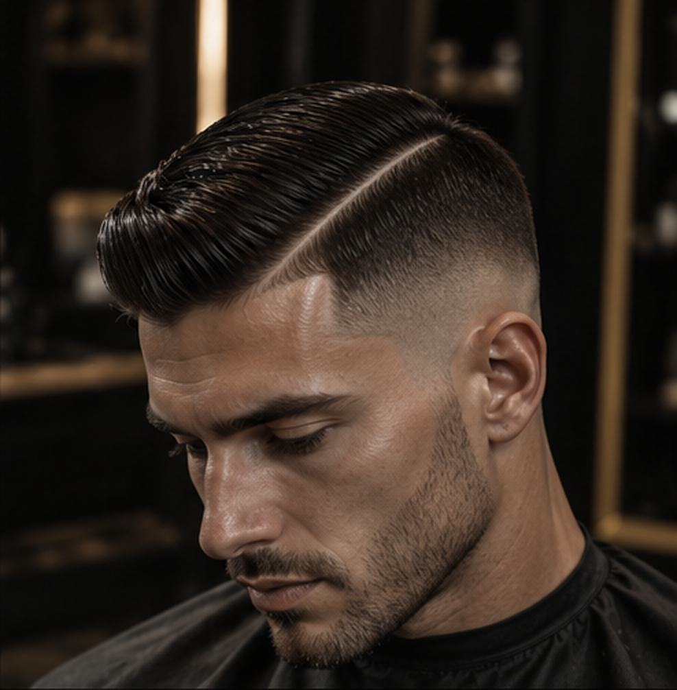 Side Part Fade Haarschnitt